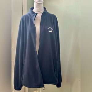 Landway Blue Zipper‎ Front Nantucket Micro Fleece Jacket.